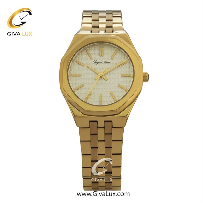 ساعت مچی اورجینال زنانه LdA طلایی | طلایی| سفید| کد رفرنس 2422